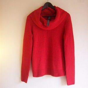 NWT Faded Glory Red Sparkle Sweater SZ M